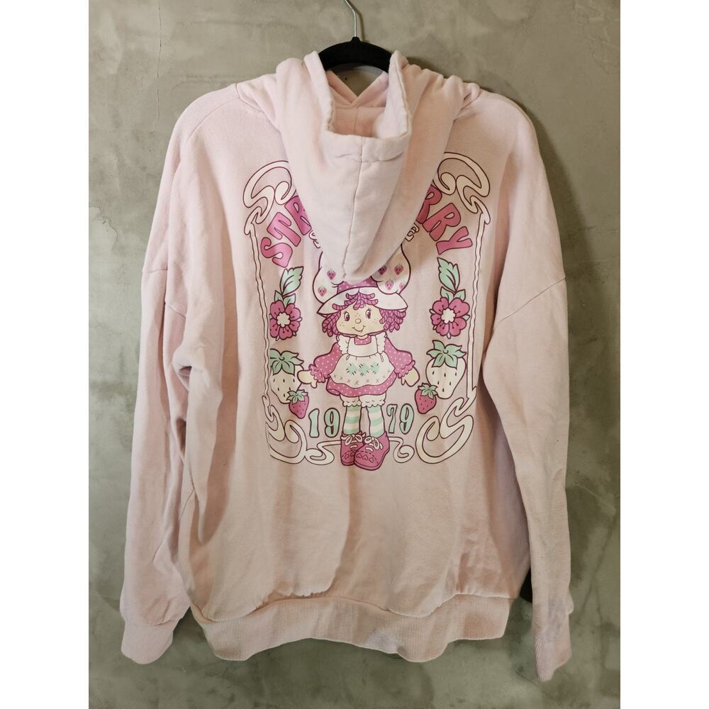 Strawberry Shortcake Women's XL Pink Pullover Hoodie Graphic - Picture 11 of 11